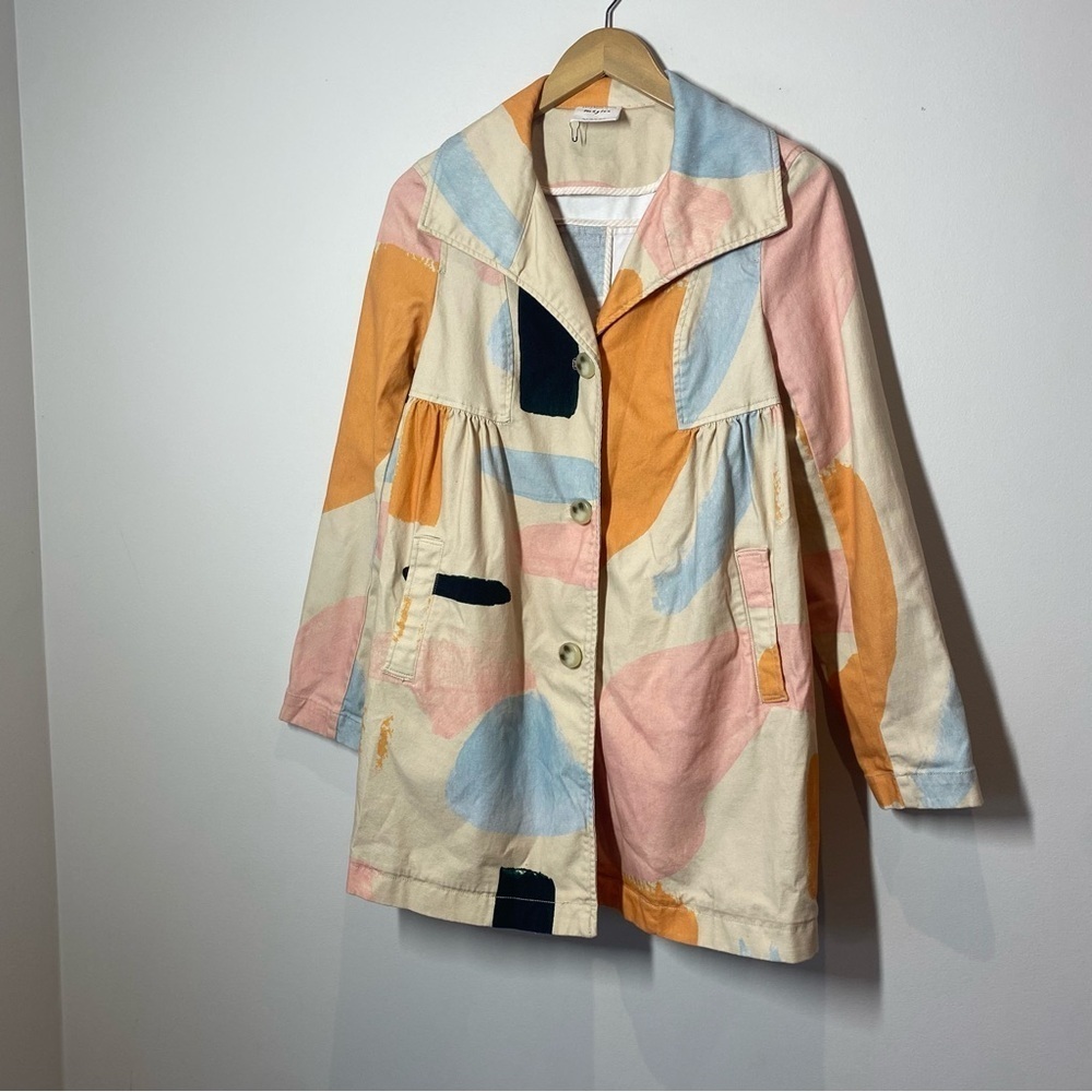Anthropologie x Moglea Daybreak Trench Coat size 8 - Picture 13 of 14